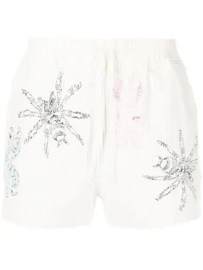 BERNHARD WILLHELM
Spider Graphic-Print Shorts - White